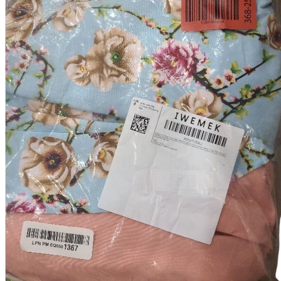 Floral Halter Dress in Blue and Pink - Picture 9 of 11